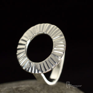 Bague argent météorite Chris Alexxa