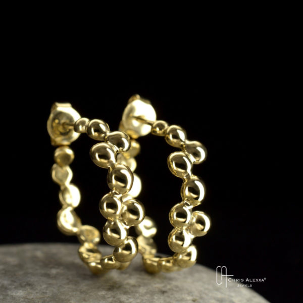 Boucles d'oreilles or Bubbles