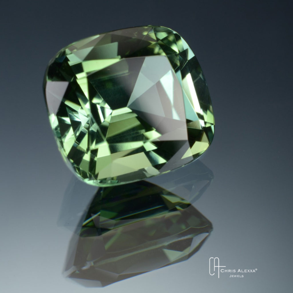 Tourmaline verte de Namibie, bijouterie Chris Alexxa