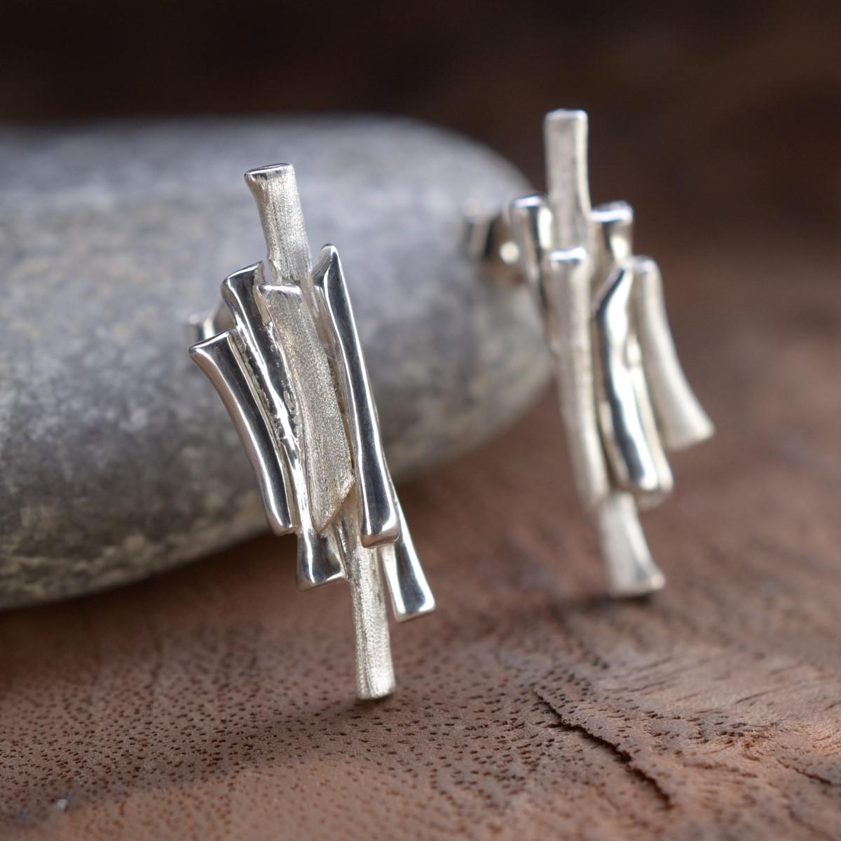 Boucles d'oreilles argent ramus 2