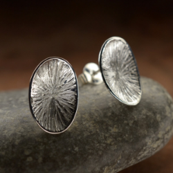 Boucles d'oreilles argent Pollen Six