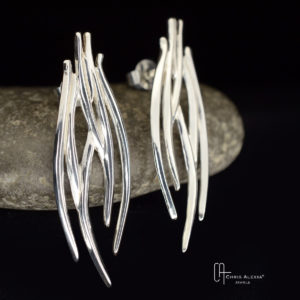 Boucles d'oreilles argent Drago medium